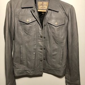 Wilsons Vintage USA Gray Leather Jacket